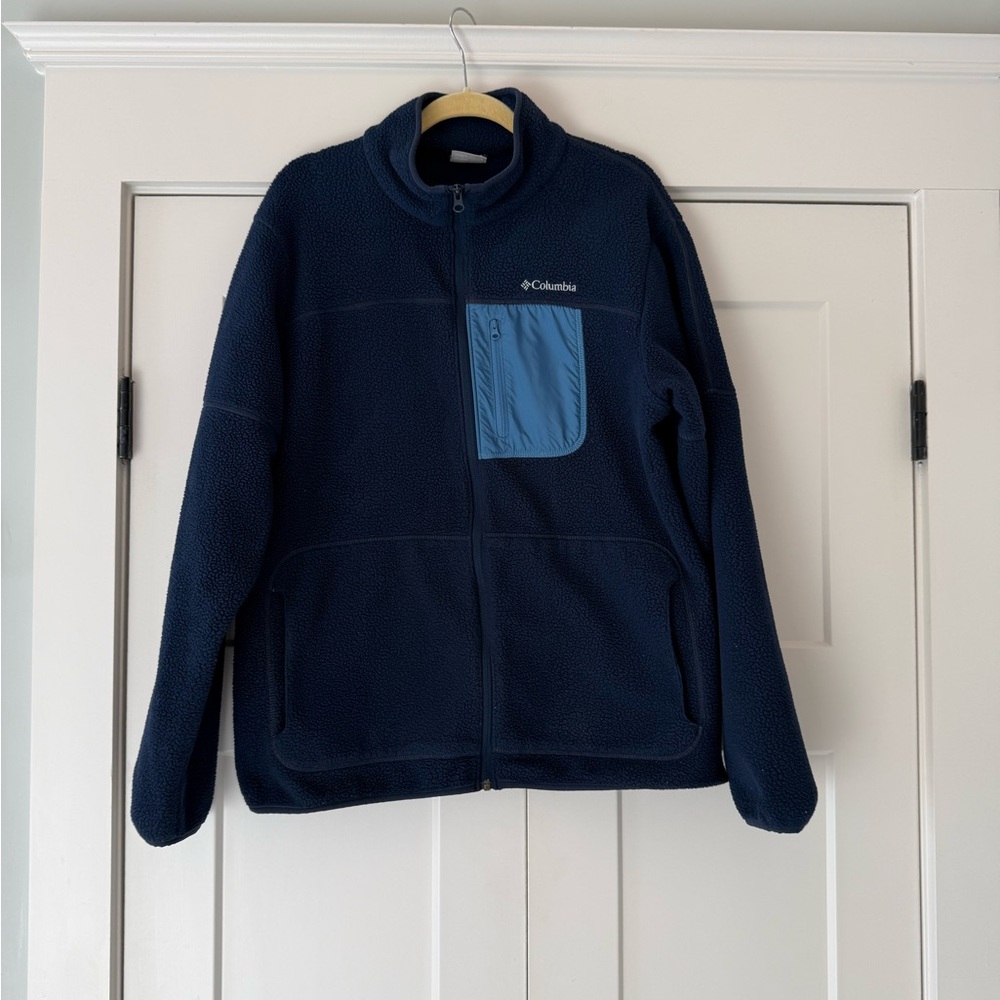 Columbia Men's Navy Fleece Jacket
